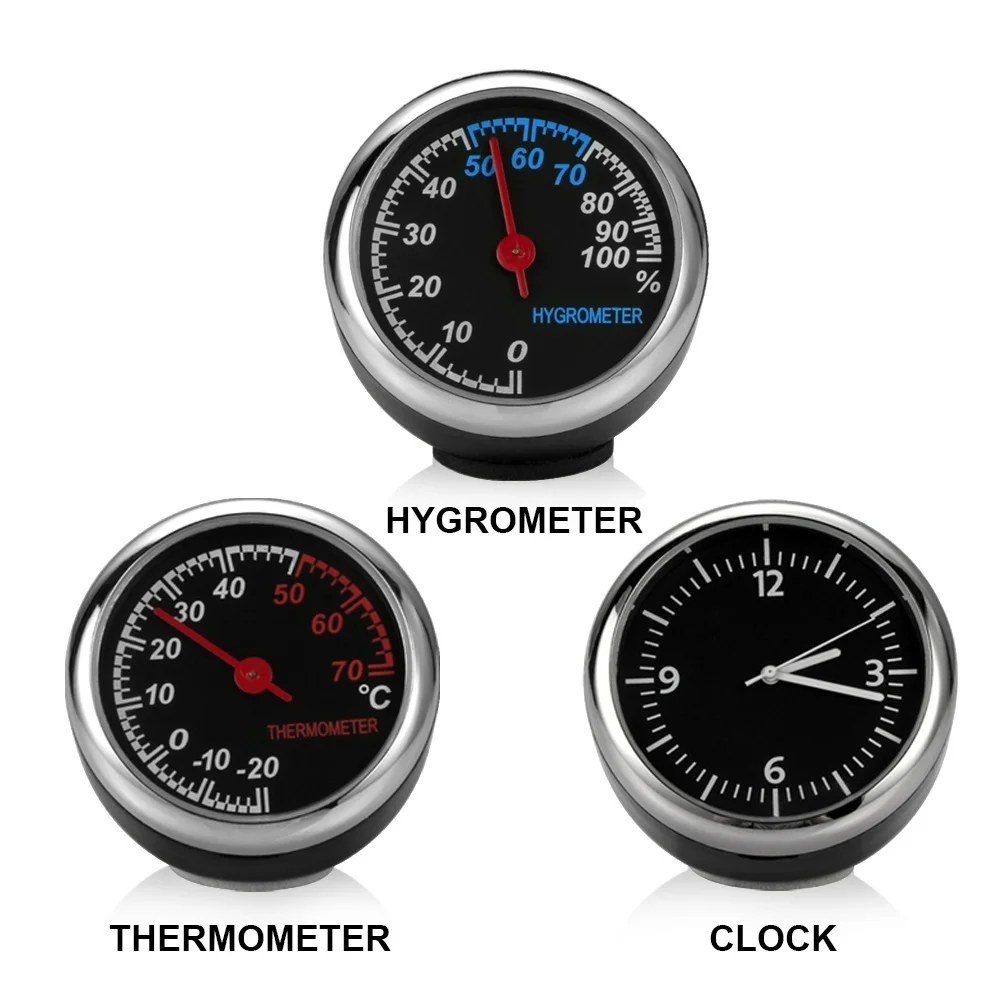 Digital Hygrometer Probe - รถมินิรถยนต์นาฬิกาดิจิตอลนาฬิกาอัตโนมัติเครื่องวัดอุณหภูมิรถยนต์เครื่องวัดความชื้นตกแต่งเครื่องประดับนาฬิการถอุปกรณ์เสริม