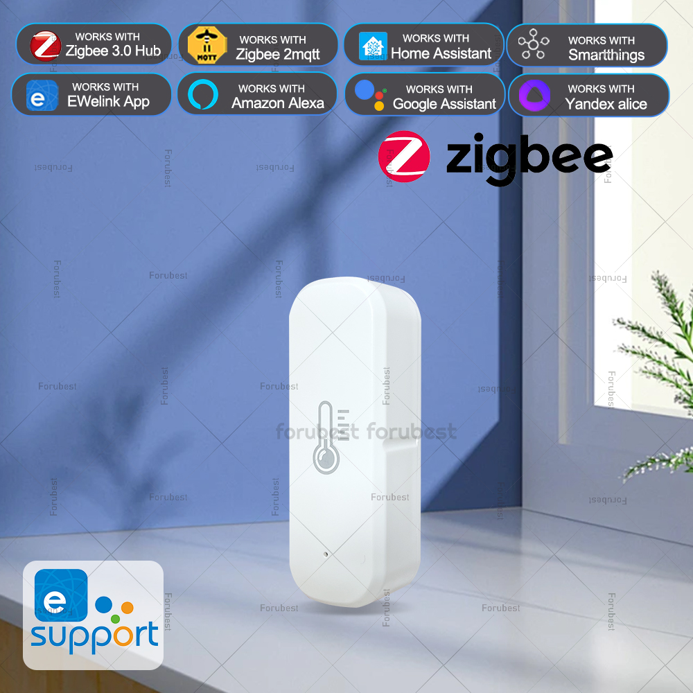 Digital Hygrometer Probe - ZigBee อุณหภูมิและความชื้นเซนเซอร์สมาร์ทเครื่องวัดอุณหภูมิความชื้นทํางานร่วมกับ EWeLink App Alexa Google
